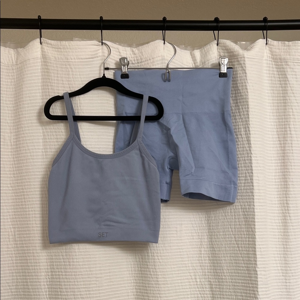 SET Active Sculptflex Short Set in Blue Lagoon